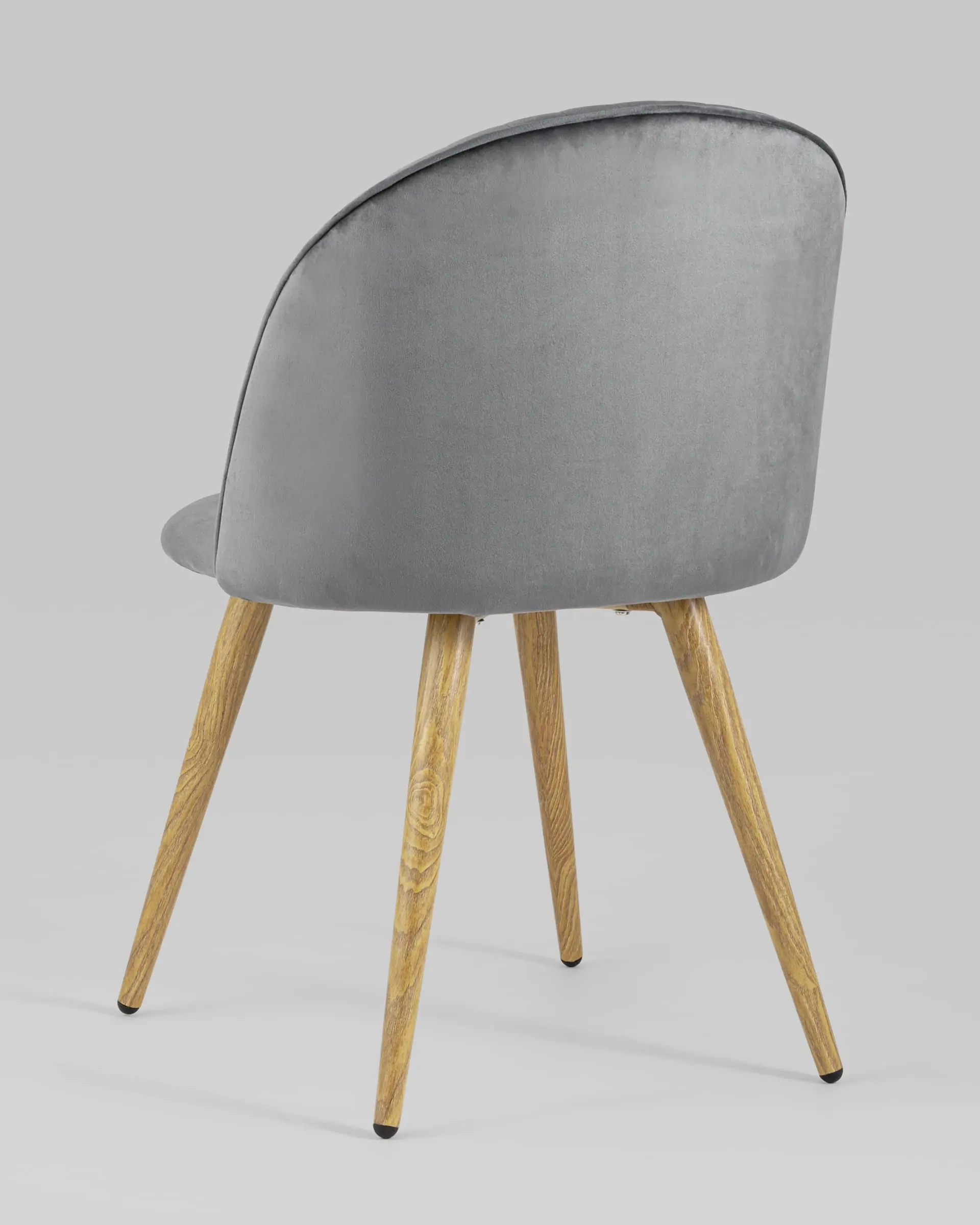 Обеденная группа стол Target 80*80, 4 стула Лион Страйпс велюр серый