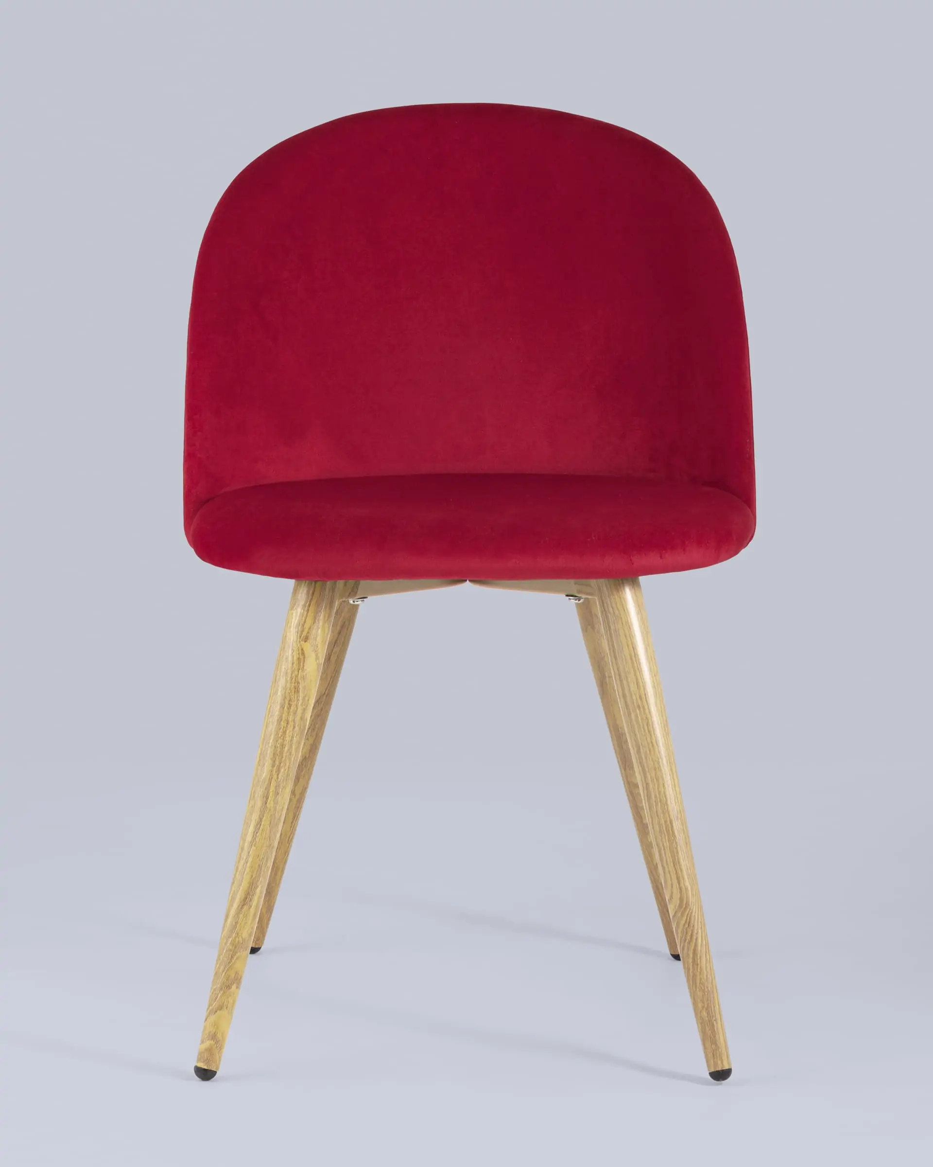 Обеденная группа стол Target 80*80, 4 стула Лион велюр красный