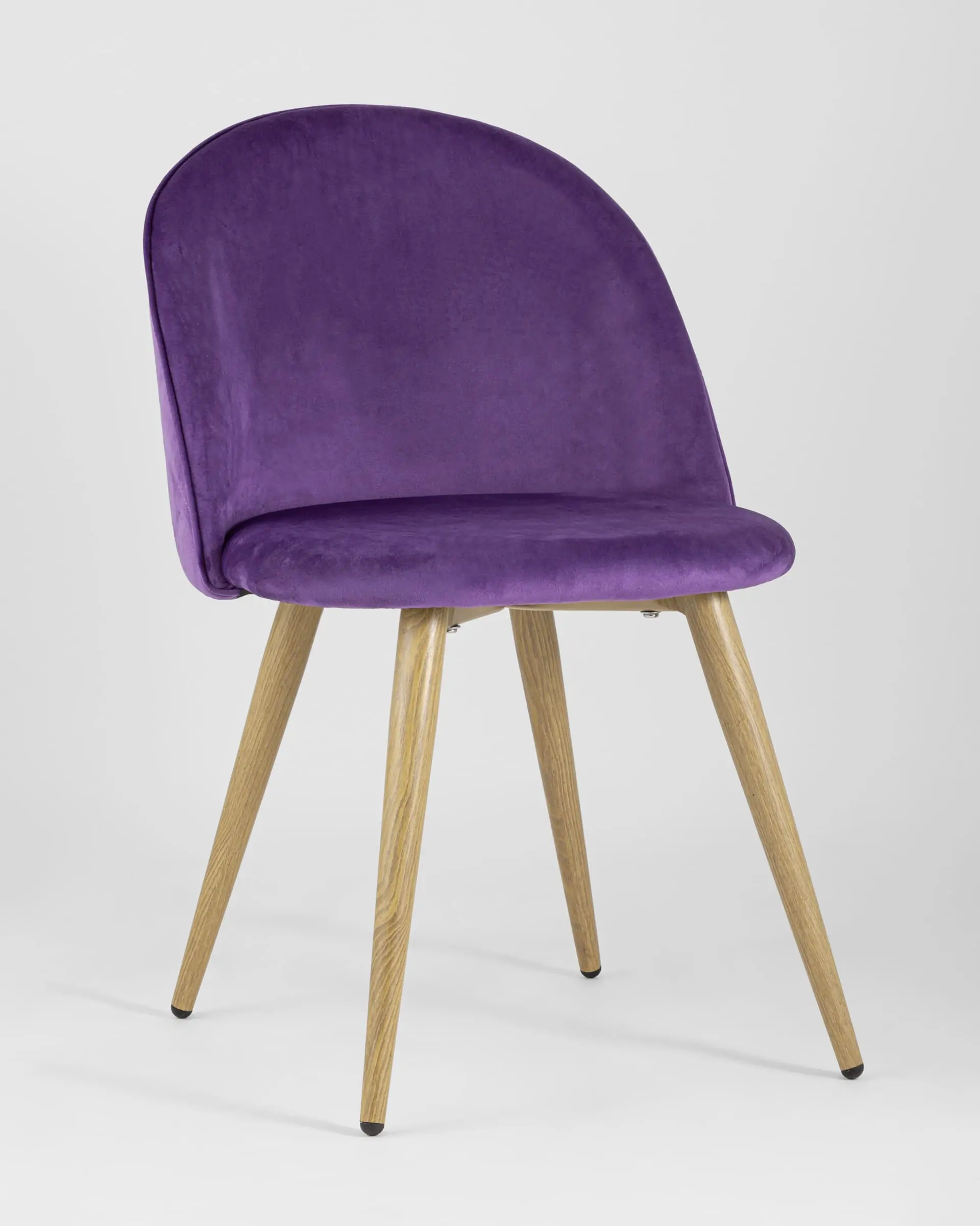 Обеденная группа стол Target 80*80, 4 стула Лион велюр с ромбами лиловый