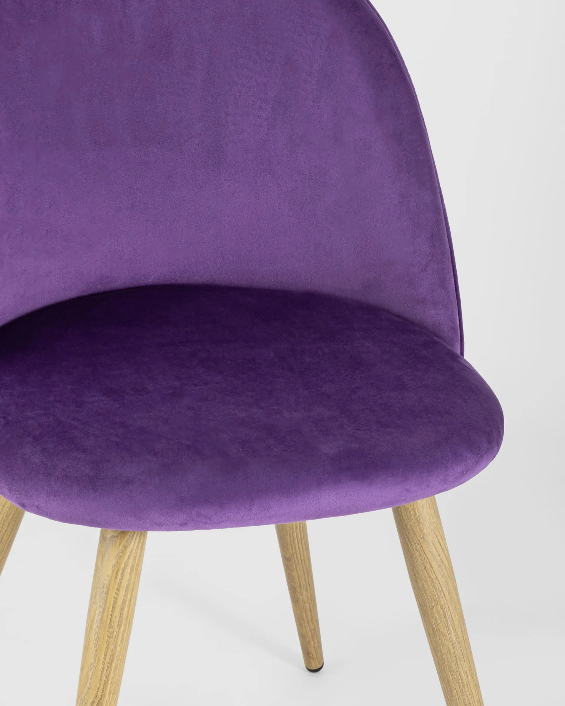 Обеденная группа стол Target 80*80, 4 стула Лион велюр с ромбами лиловый