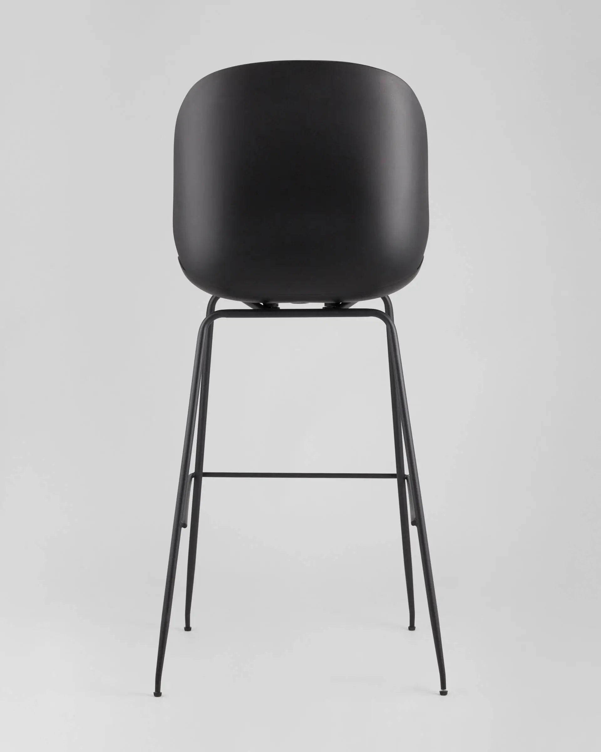 Стул барный Beetle PU со спинкой серый