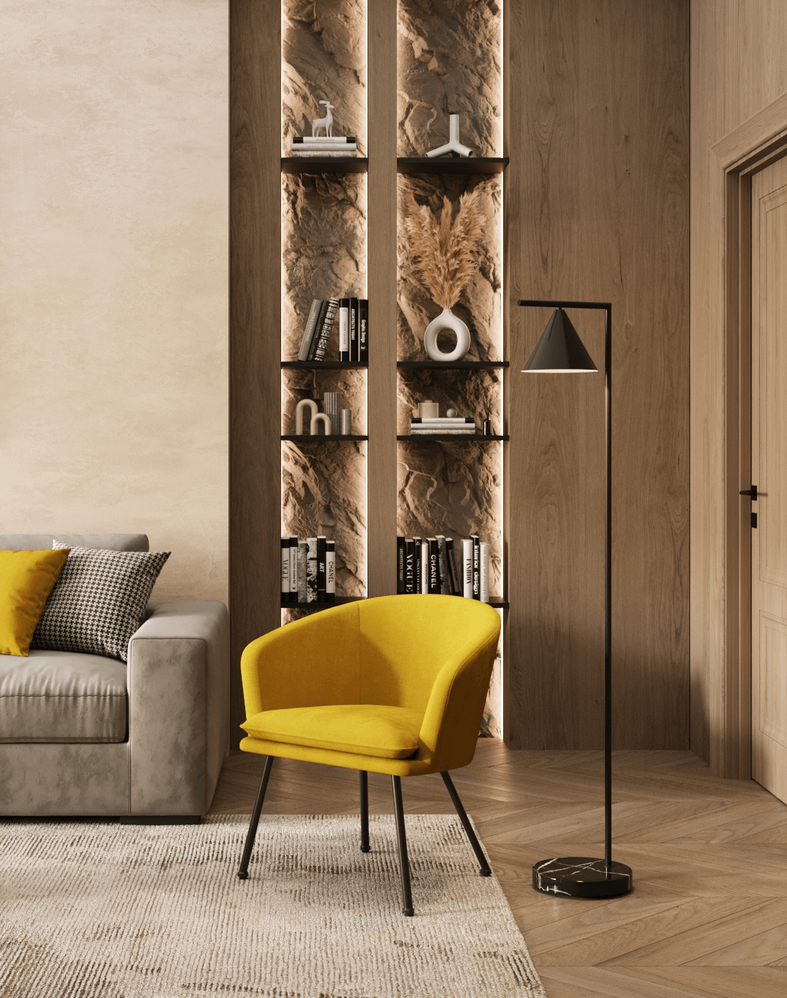 Кресло Декстер, Торшер Omaha