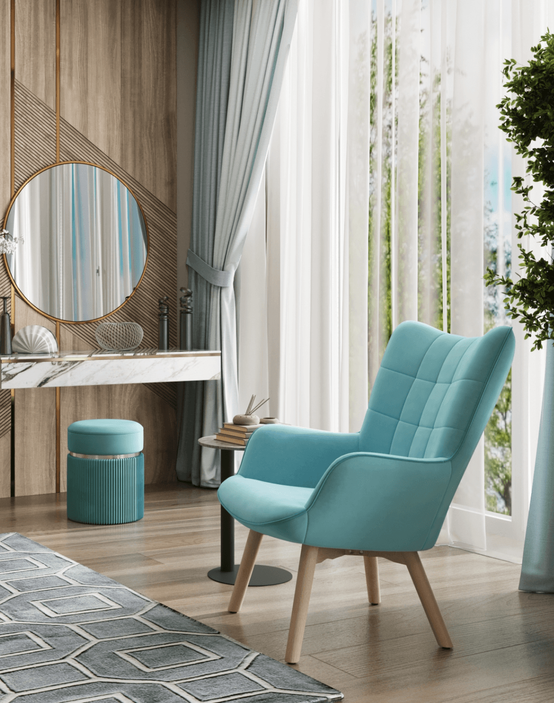 Кресло Манго, Пуф Миранда