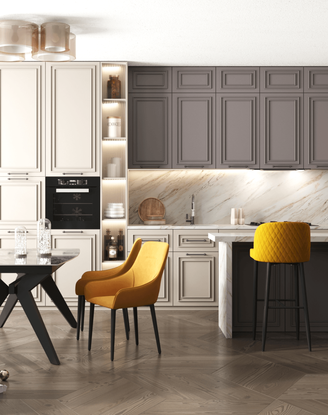 Стул Диана, Стул барный Оскар, Светильник потолочный Room