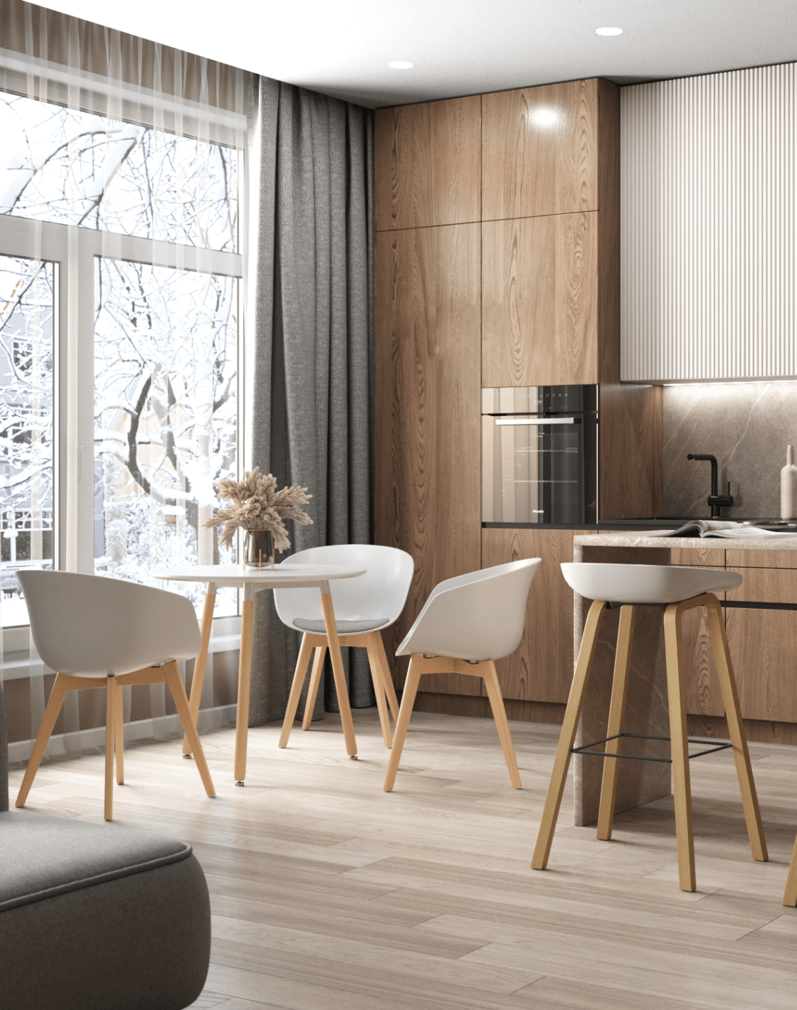 Стол DST, Кресло Libra, Стул барный Libra