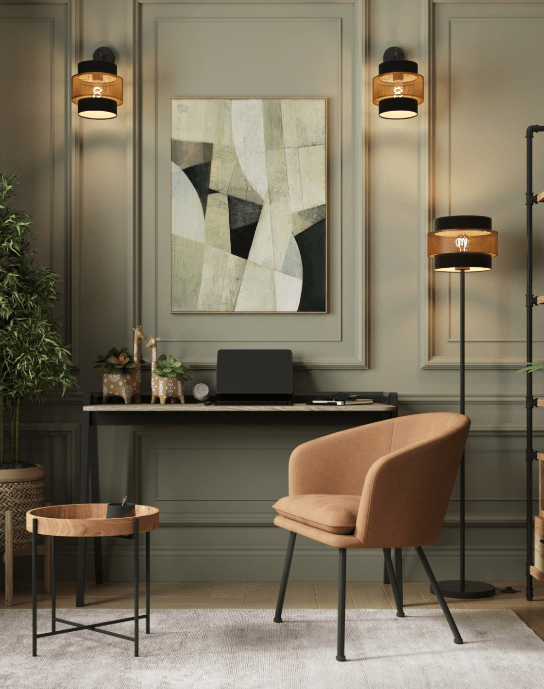 Бра Gela, Торшер Gela, Кресло Декстер New, Журнальный столик Стар