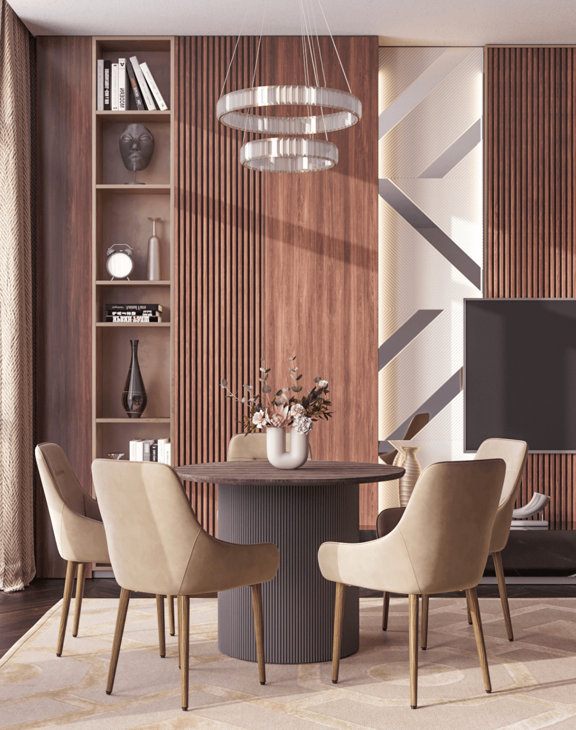 Стол Ballet, Стул Диана, Люстра подвесная Asti