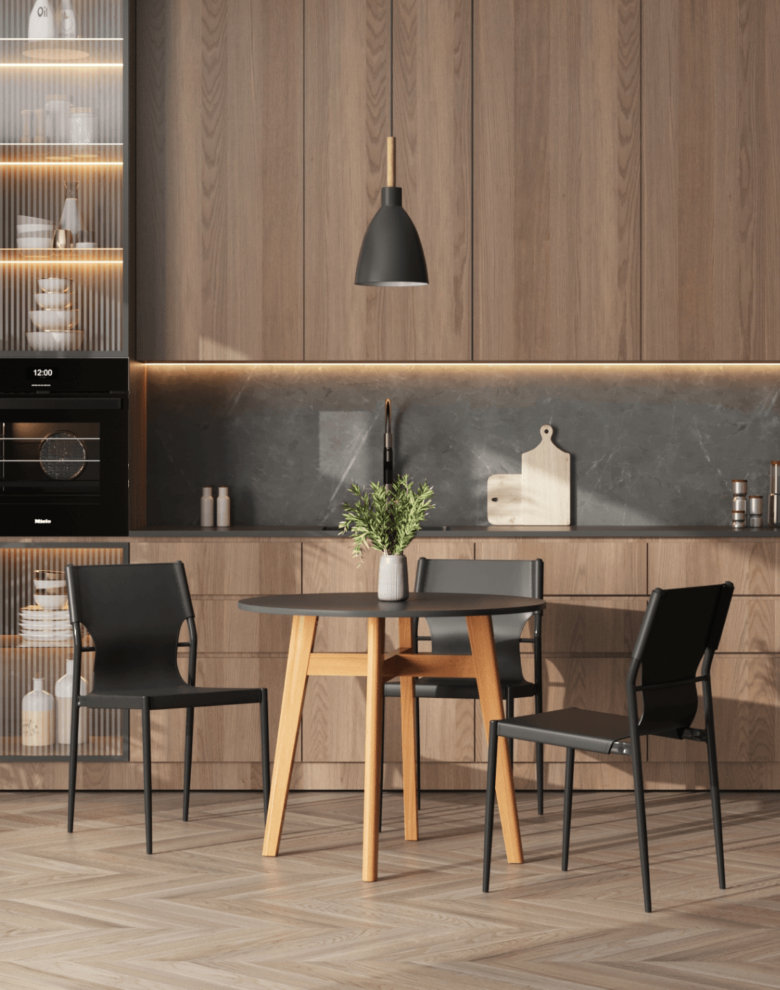 Стул West, Стол Target Circle, Светильник подвесной Toni