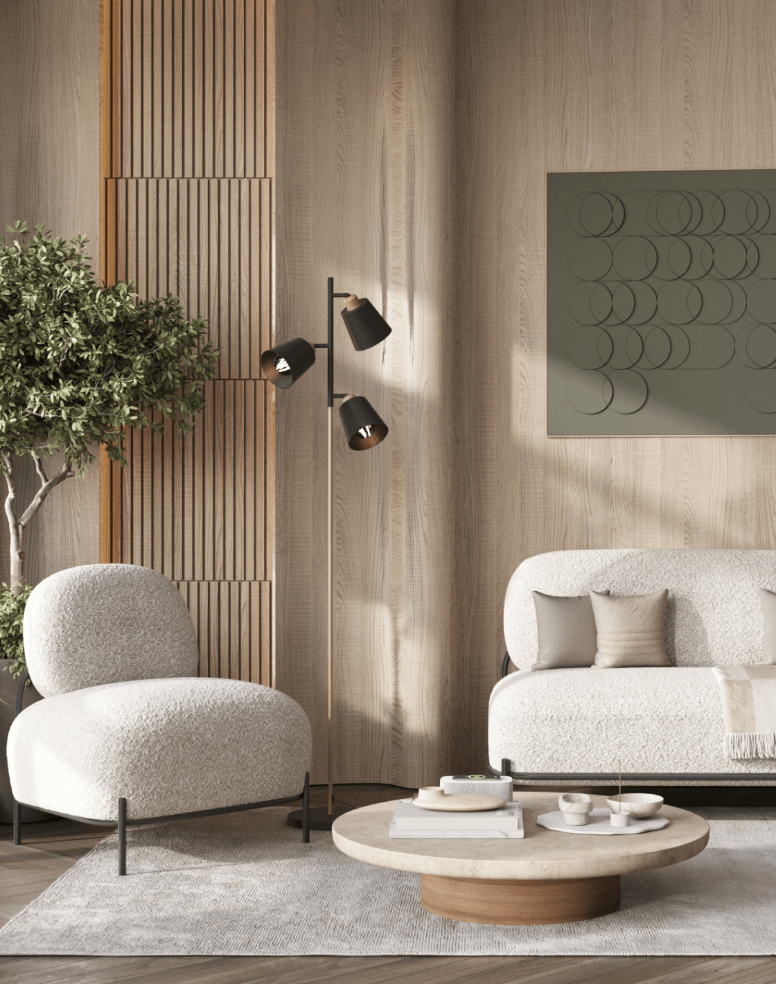  Диван Стоун, Кресло Стоун, Торшер Floor