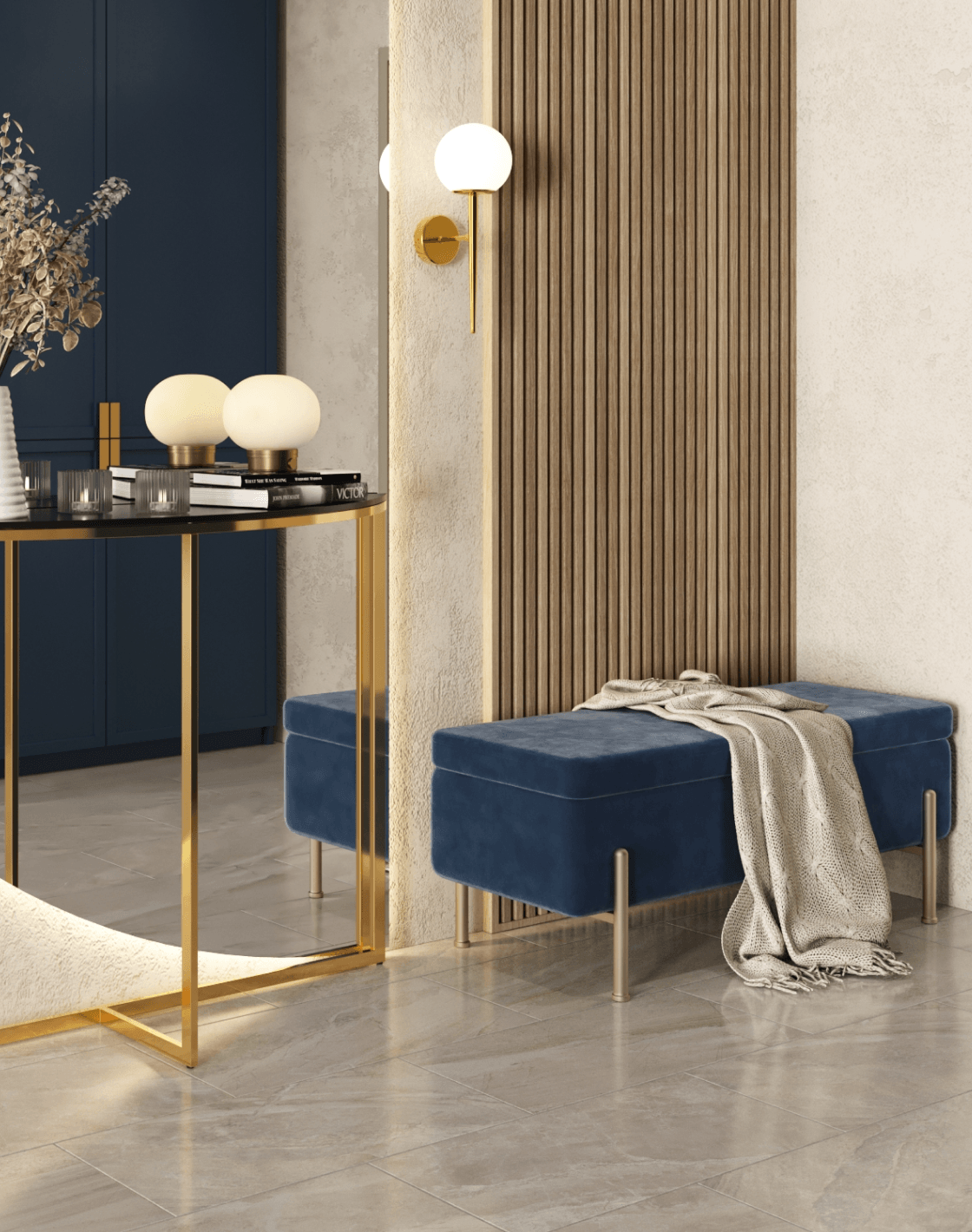 Бра Scrumbel, Консоль Альба, Банкетка Болейн