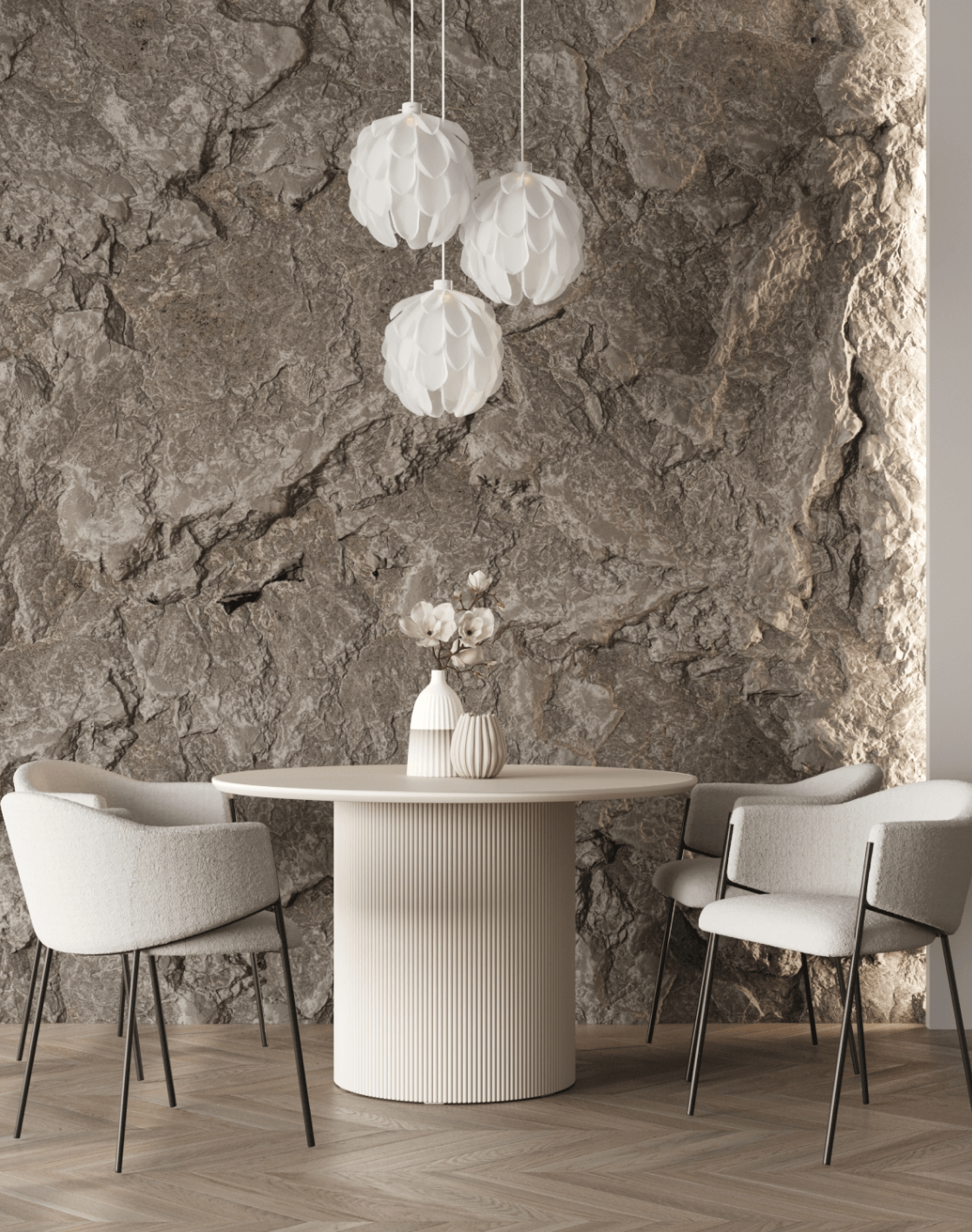 Стул Brace, Стол Ballet, Светильник подвесной Flake