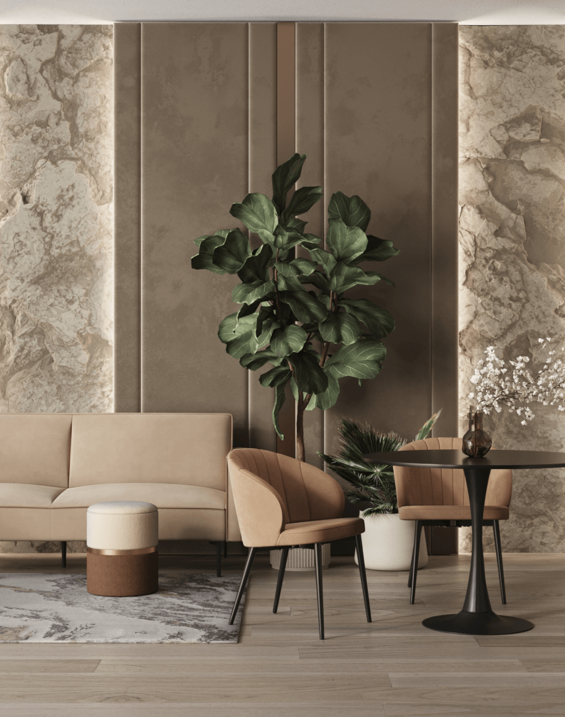 Стол Tulip, Стул Lastura, Диван Кассель