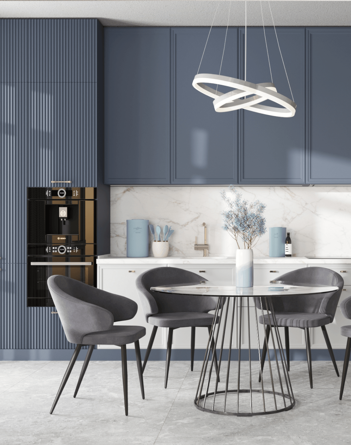 Стул Codo, Стол Ливерпуль, Люстра подвесная Nova