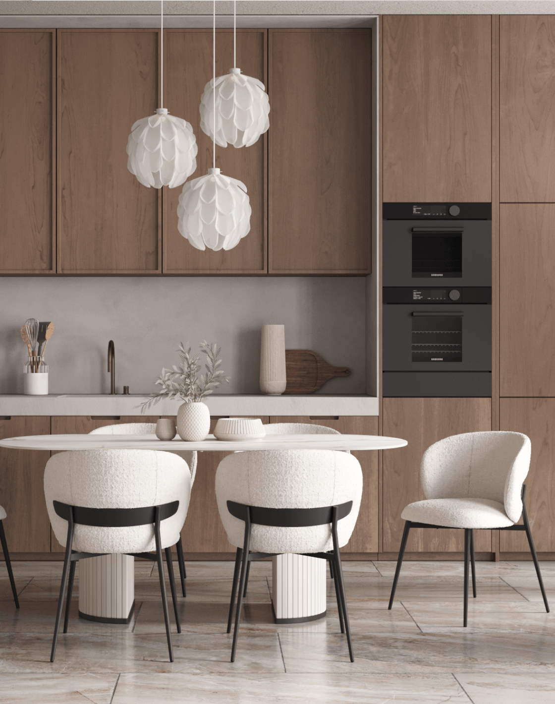 Стул Блейз, Стол Opera, Светильник подвесной Flake