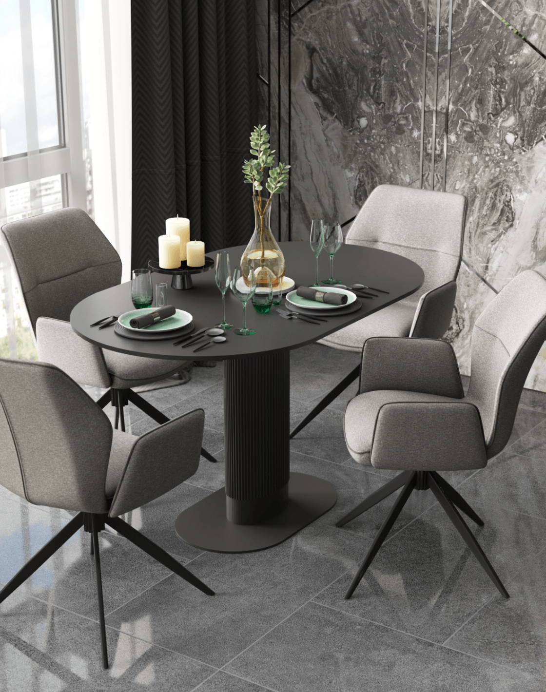 Стул Helm, Стол Mystery