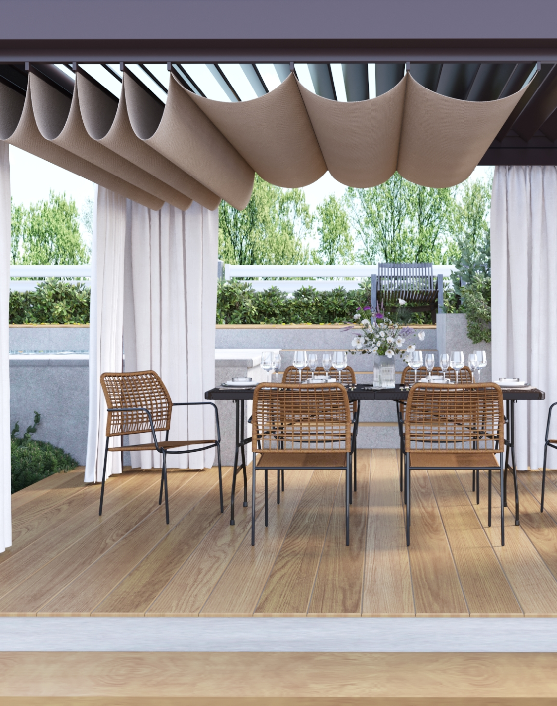 Стул Solaia, Стол складной Кейт 