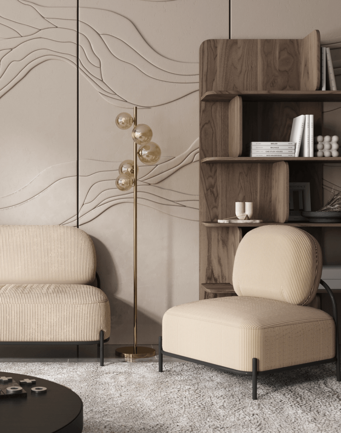 Диван Стоун, Кресло Стоун, Торшер Renny 