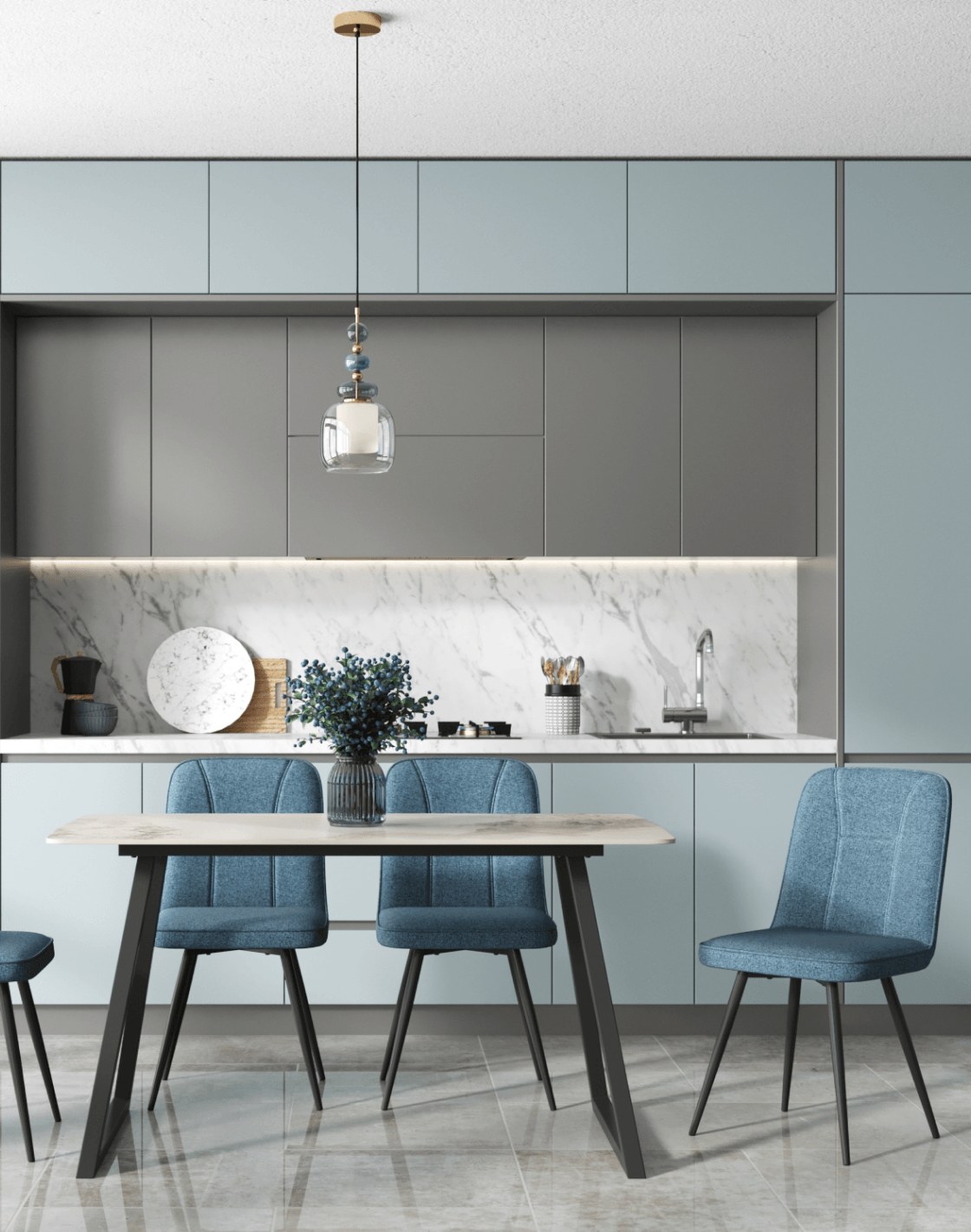 Стул Hedd, Стол Vermont, Светильник подвесной Tilston Стул Hedd, Стол Vermont, Светильник подвесной Tilston