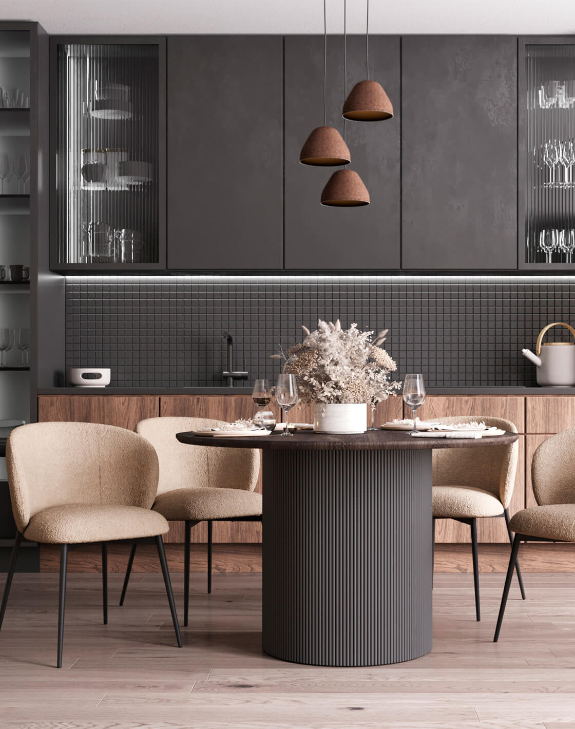 Стол Ballet, Стул Блейз, Светильник подвесной Welli