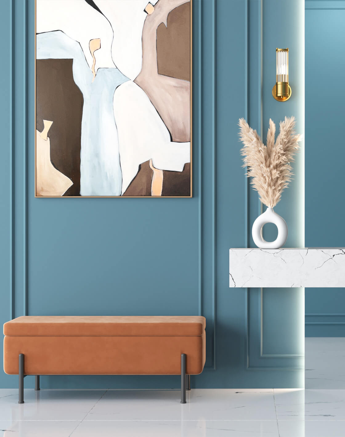 Банкетка Болейн, Светильник настенный Brass