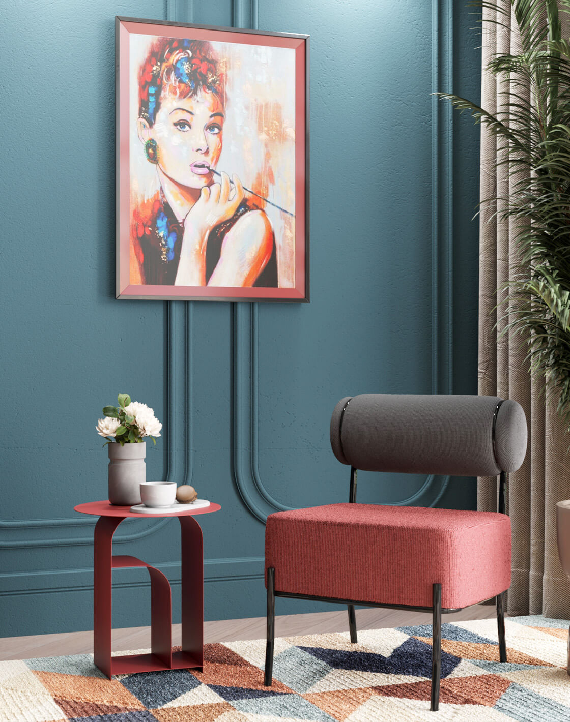 Кресло Ponpoun, Журнальный столик Arwel 