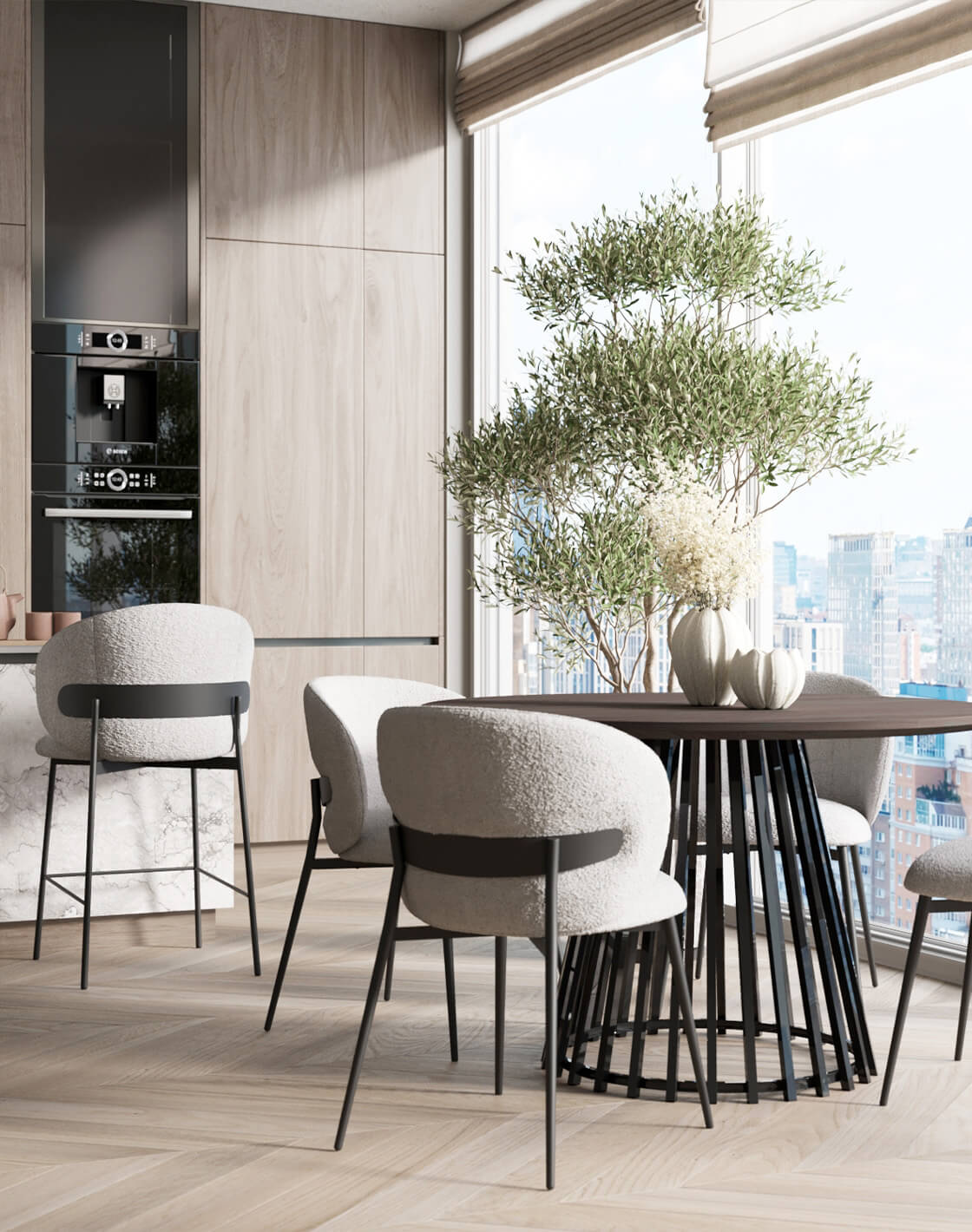 Стул Блейз, Стол Daphne, Стул полубарный Блейз