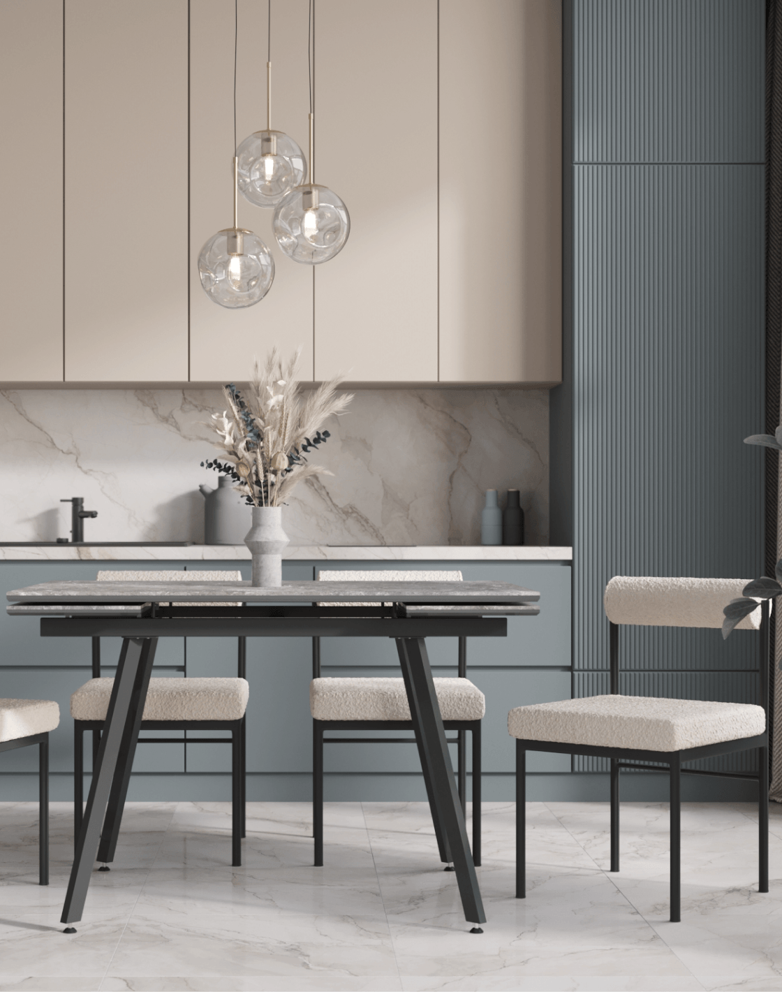 Стул Одди, Стол Vermont, Светильник подвесной Charm