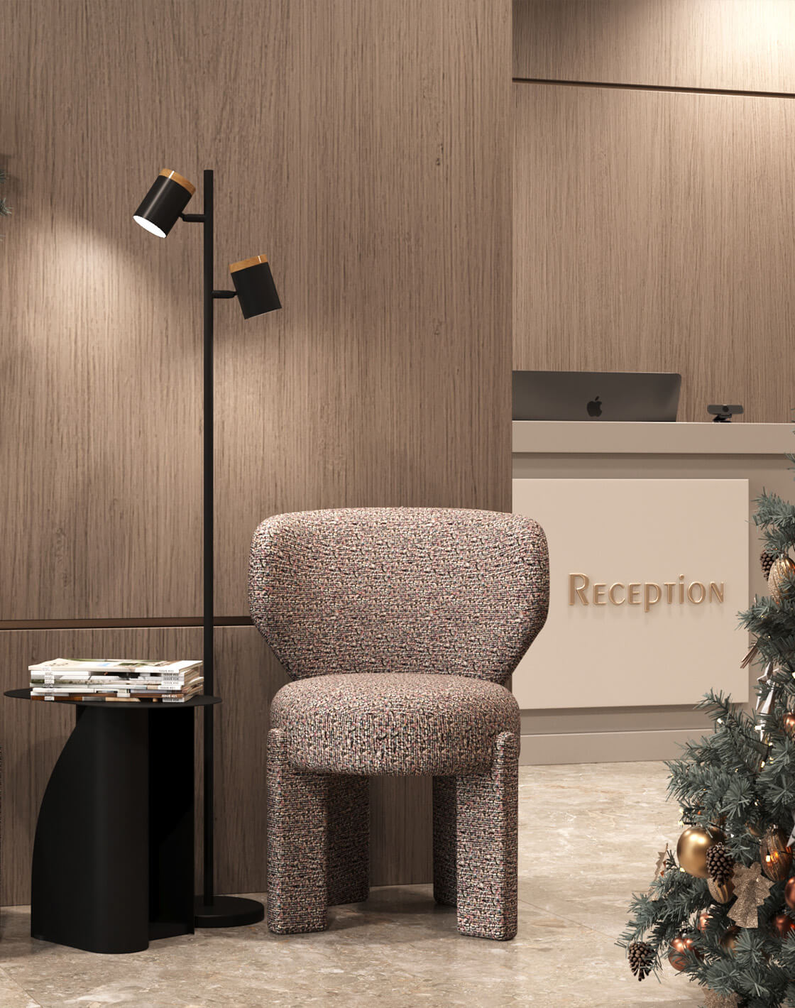 Стул Lainr,Торшер Asheswood,Журнальный столик Yvaine