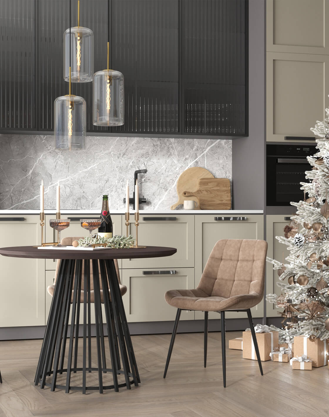 Стол Daphne,Стул Флекс Original,Светильник подвесной Scrum