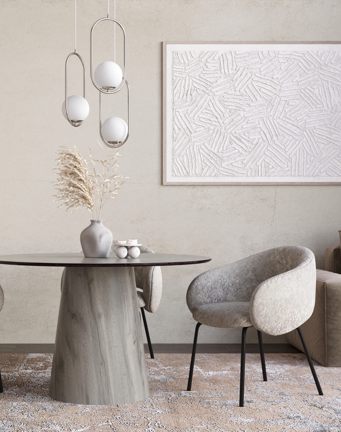 Стул Bren,Стол Стивенсон,Светильник подвесной Klaster Стул Bren,Стол Стивенсон,Светильник подвесной Klaster