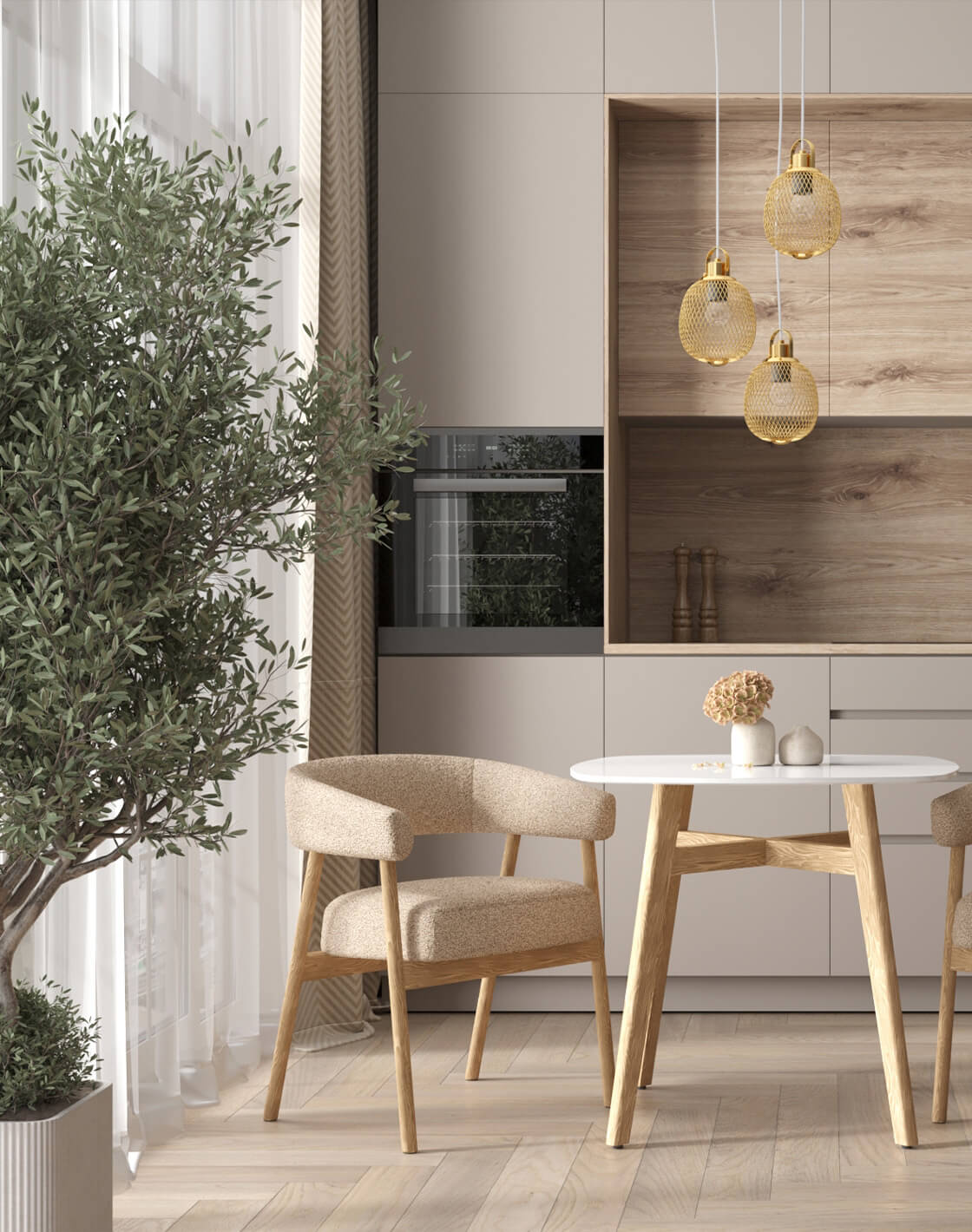 Стул Zubo,Стол Target,Светильник подвесной Campo