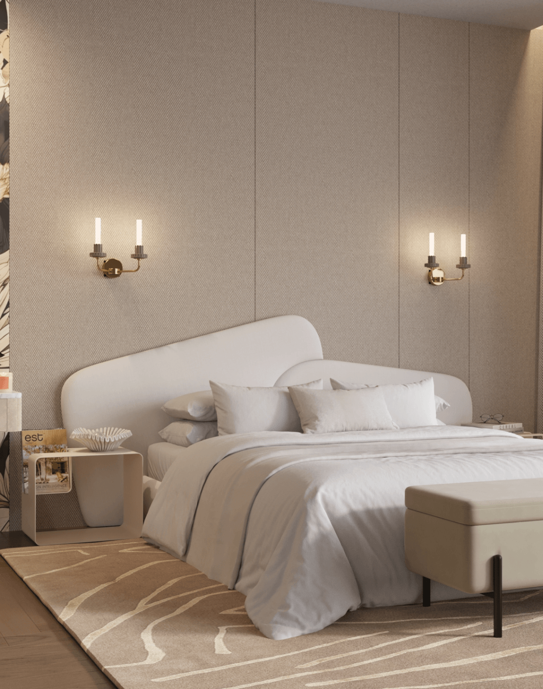 Бра Atelieri,Банкетка Болейн, Журнальный столик Viwa