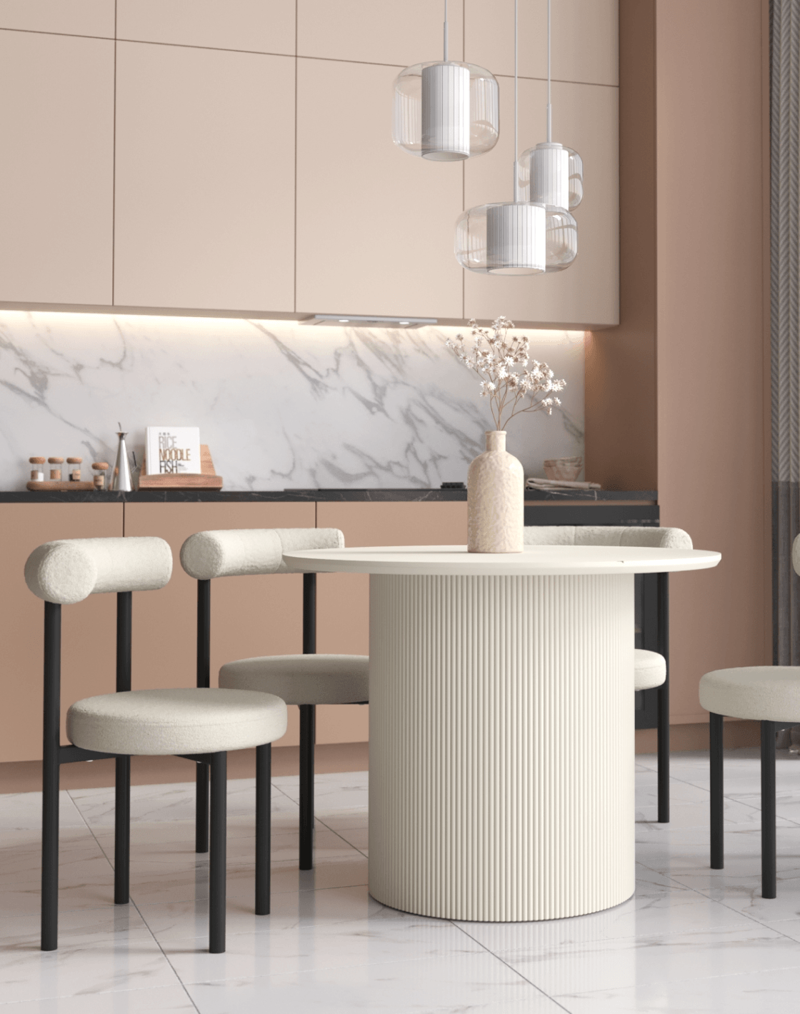 Стол Ballet,Стул Флорео,Светильник подвесной Ember