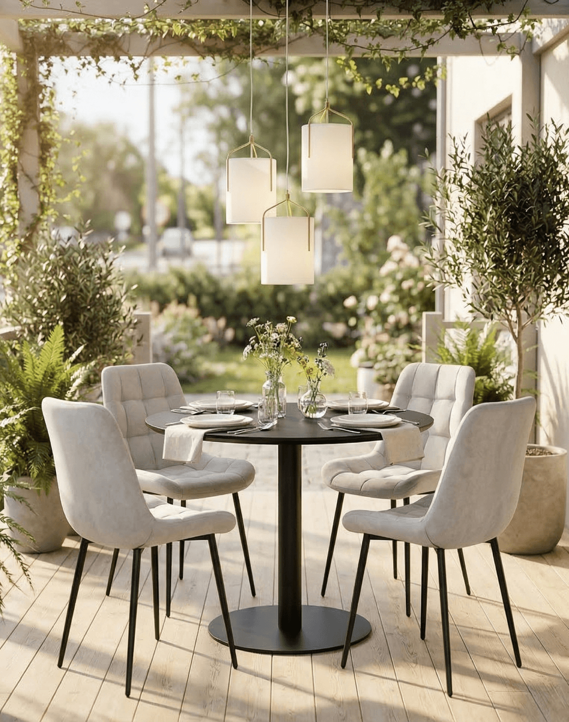 Стол Толедо,Стул Флекс Original, Светильник подвесной Inari