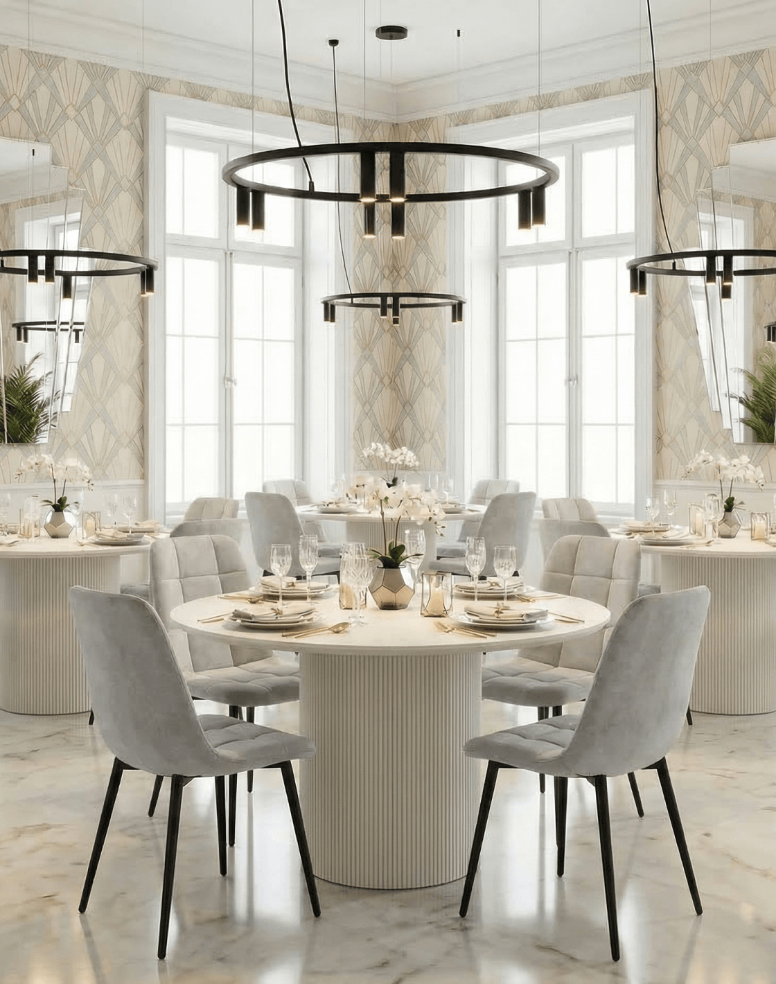 Стол Ballet,Стул Одди Original, Люстра подвесная Sofina