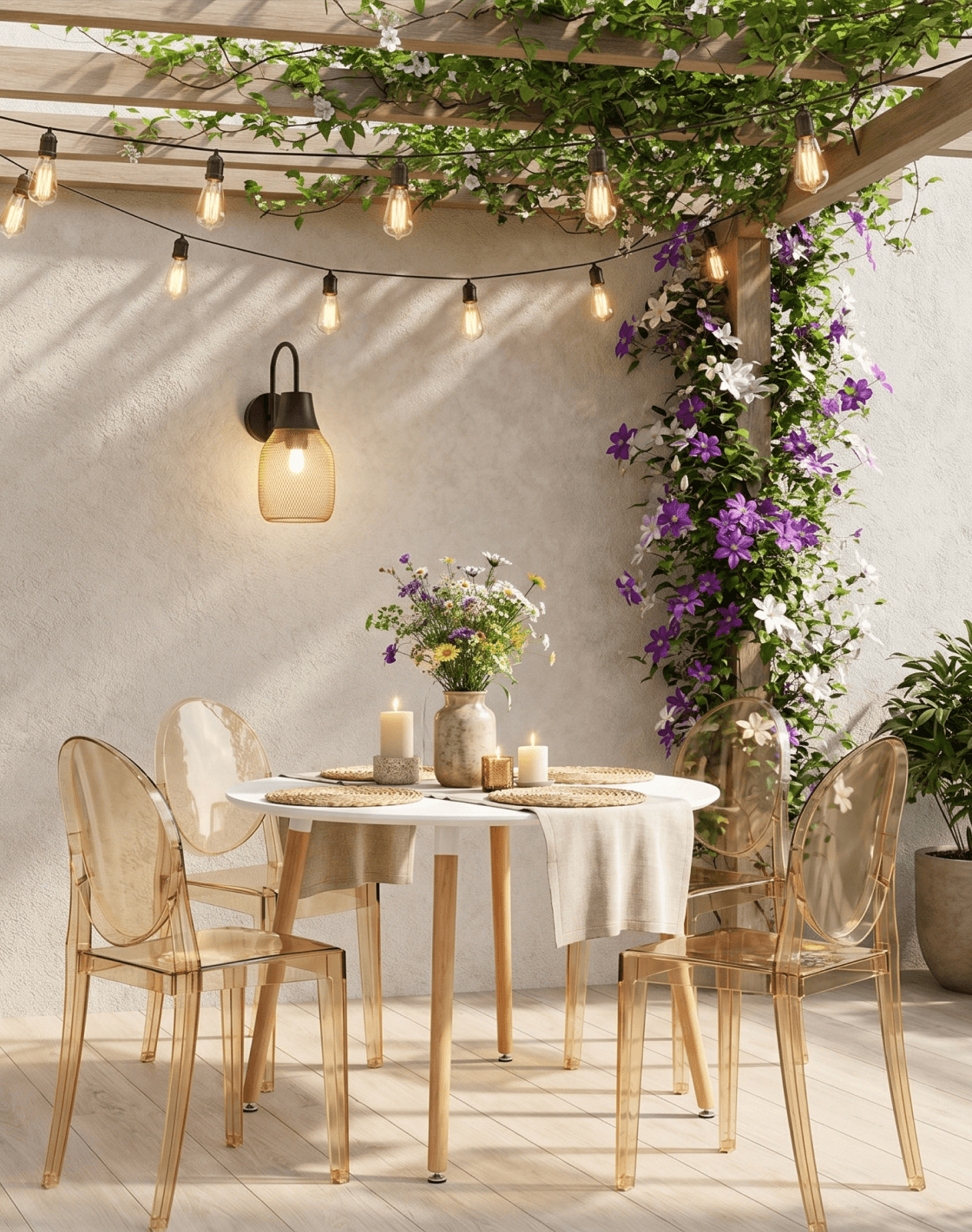 Стол Стул Рокки New, Victoria Ghost New, Светильник настенный Adalina