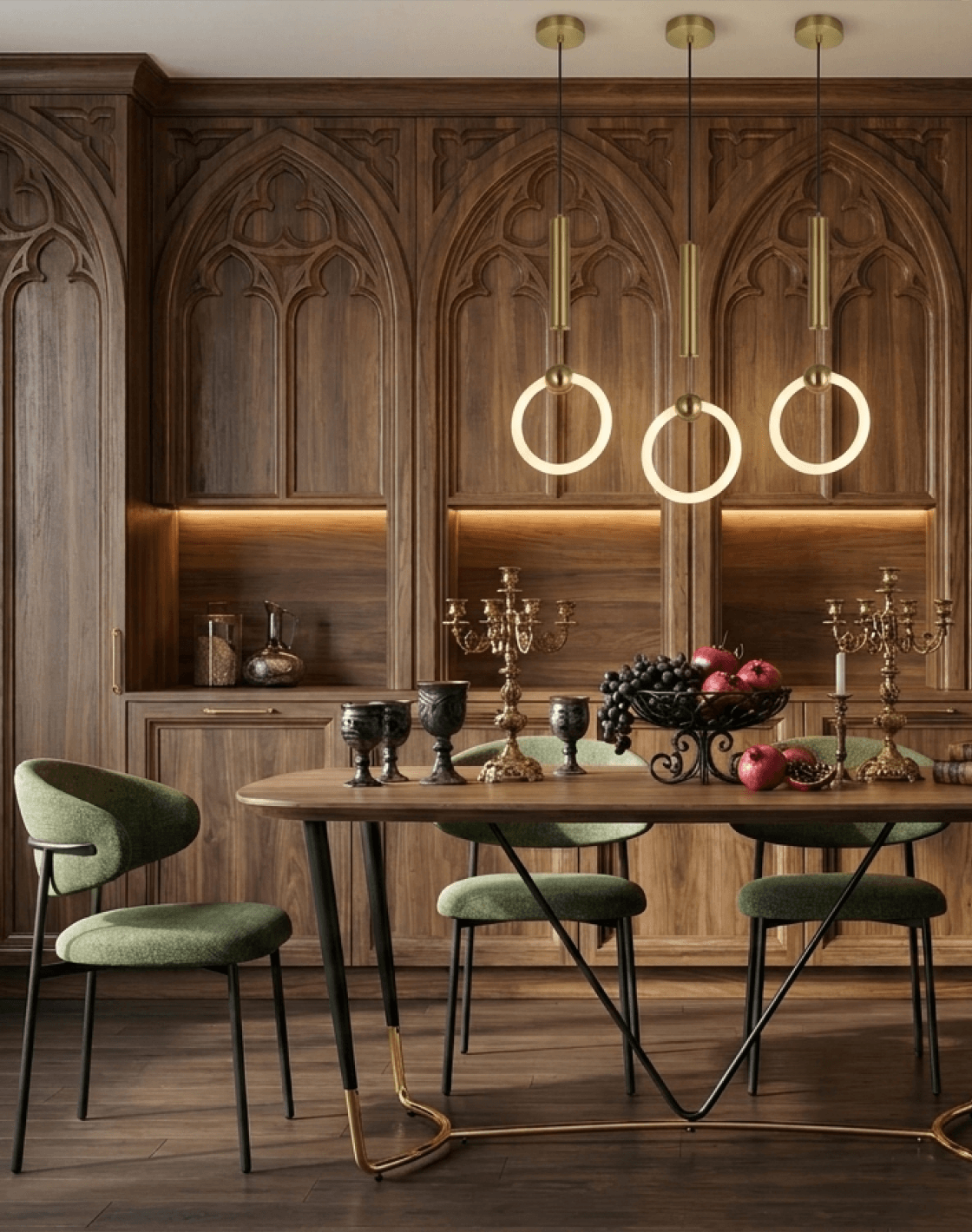 Стул Evan,Стол Даймакс,Светильник подвесной Richard