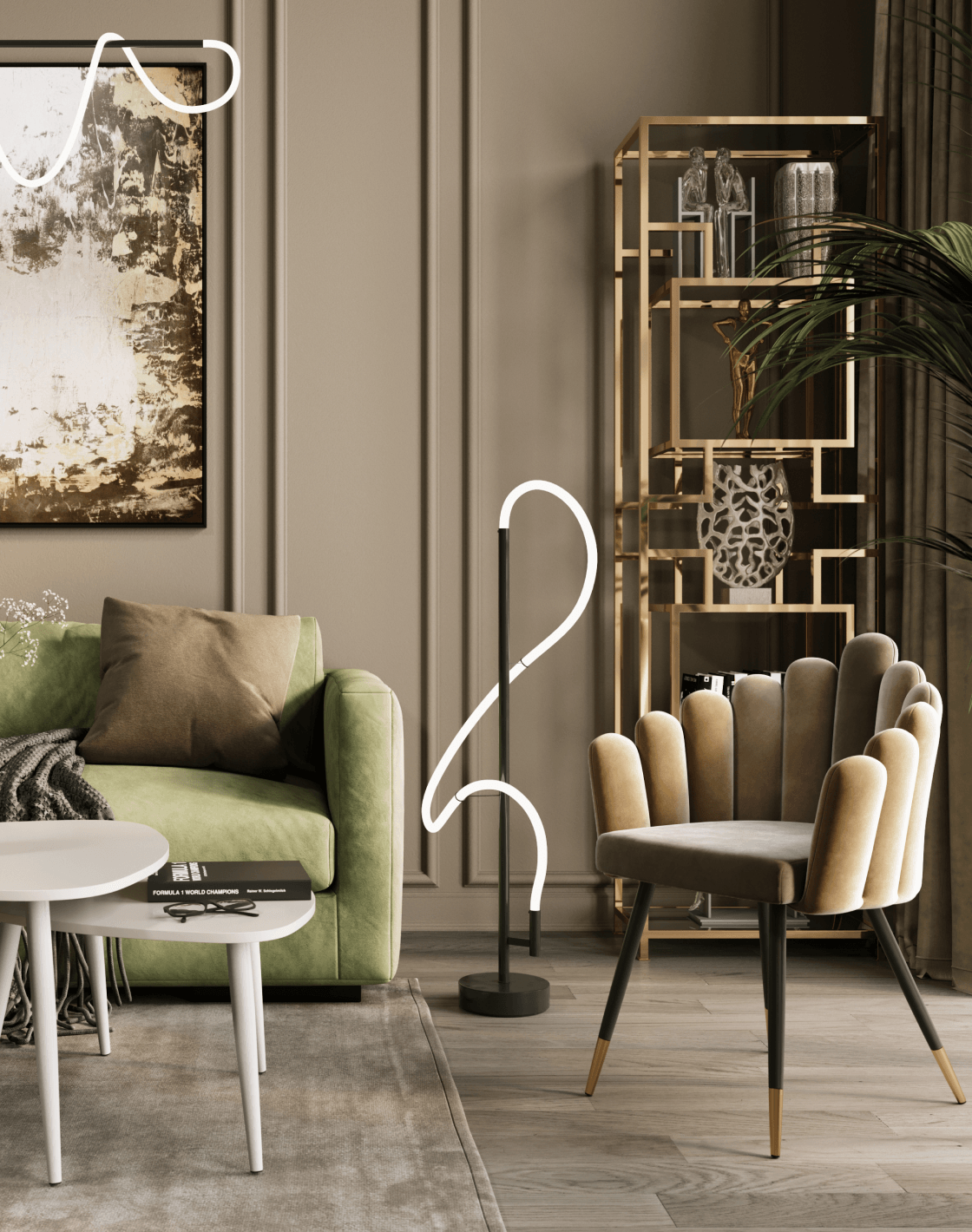 Кресло Камелия, Светильник подвесной True