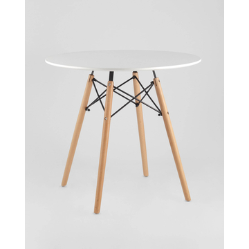 Обеденная группа DSW D80, 3 стула DSW белый