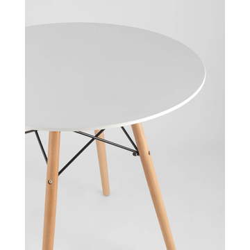 Обеденная группа DSW D80, 3 стула DSW белый