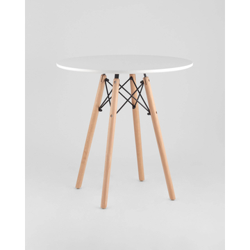 Обеденная группа стол DSW NEW D70, 4 стула DSW белый