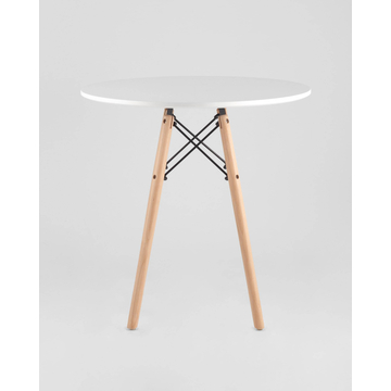 Обеденная группа стол DSW NEW D70, 2 стула DSW белый