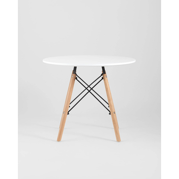 Комплект детский стол DSW, 2 детских стула белых