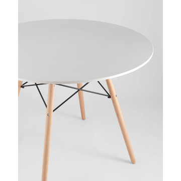 Обеденная группа стол DSW NEW D100, 3 стула DSW NEW 