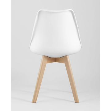 Обеденная группа стол DST NEW D80, 3 стула Frankfurt NEW белый