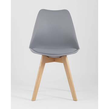 Обеденная группа стол FRANK NEW 120*80 см, 4 серых стула стол FRANK NEW