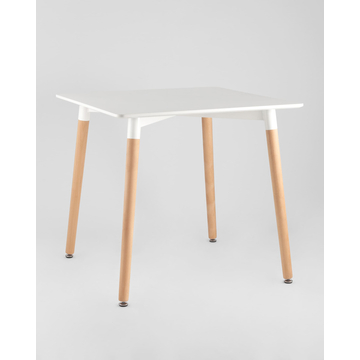 Обеденная группа стол Oslo Square WT белый, 4 стула DSW белый