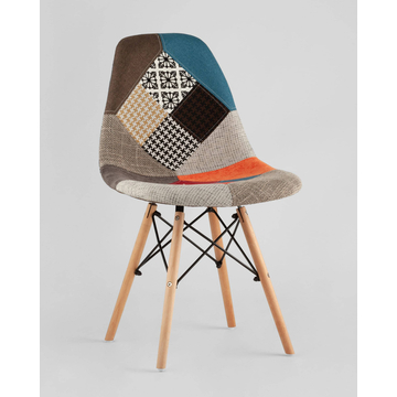 Обеденная группа стол DST, 2 стула DSW пэчворк