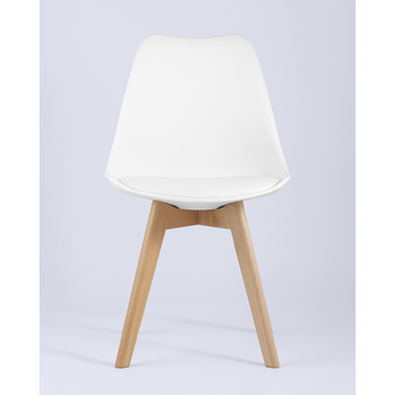 Обеденная группа стол DST, 2 стула Frankfurt белый