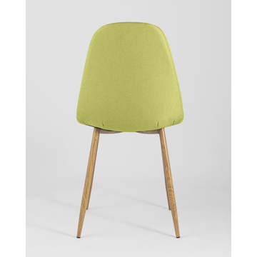 Обеденная группа стол круглый DST NEW D=80, 2 стула Валенсия SNвелюр фисташковый